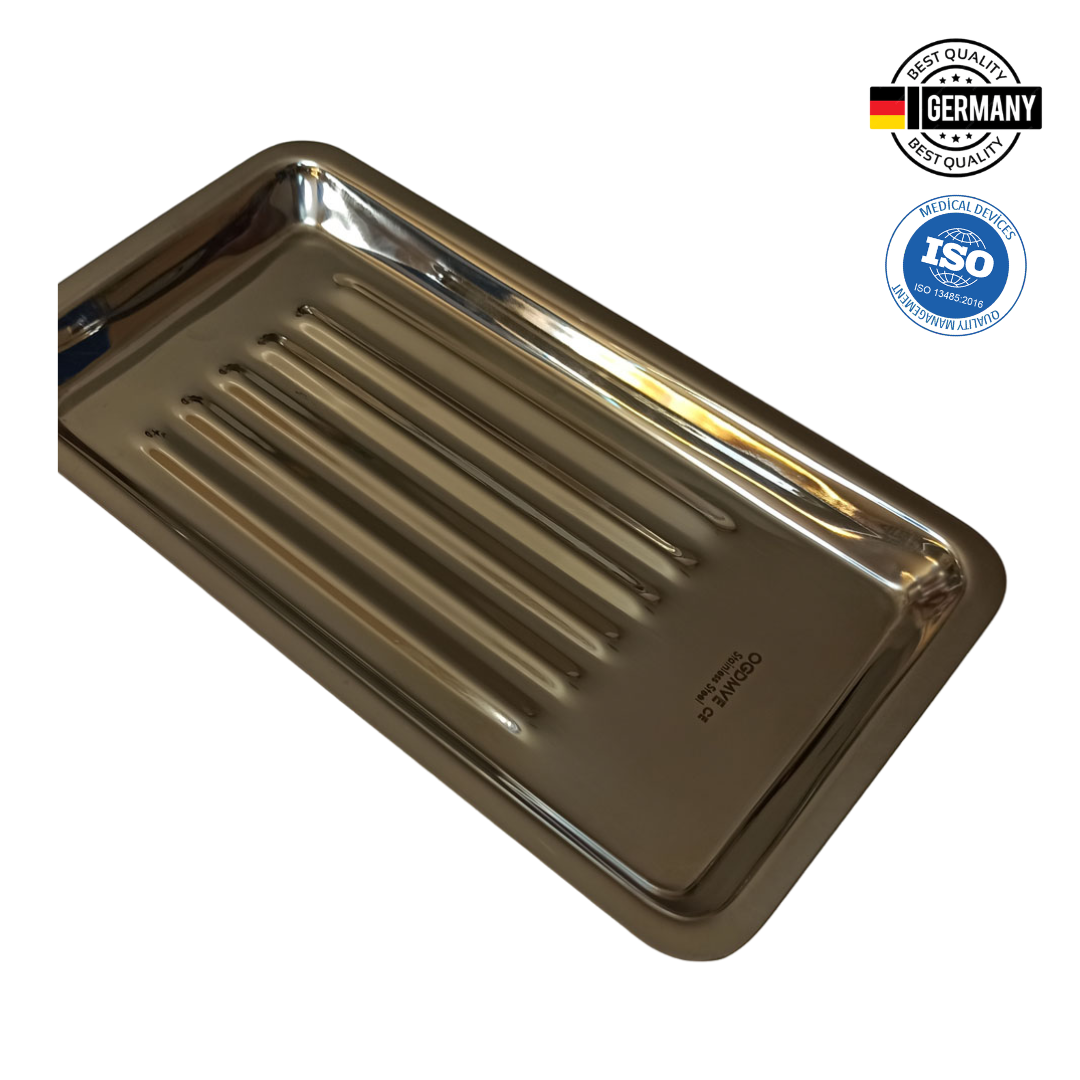 Bandeja Acanalada 20x10x2cm Acero Inoxidable Ogdmve