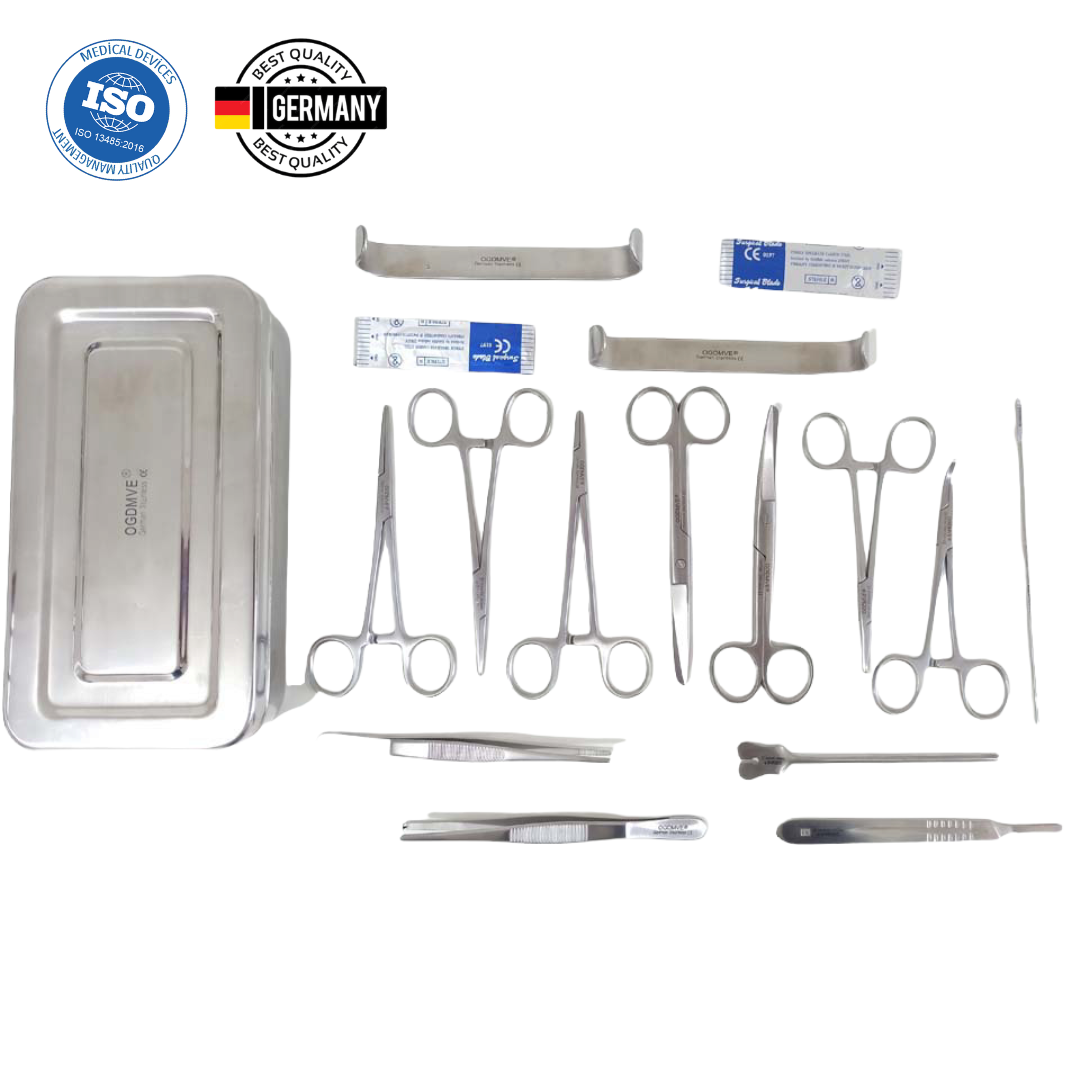 Set Sutura Cirugia 13pz Instrumental Quirurgico Acero Inoxidable Ogdmve