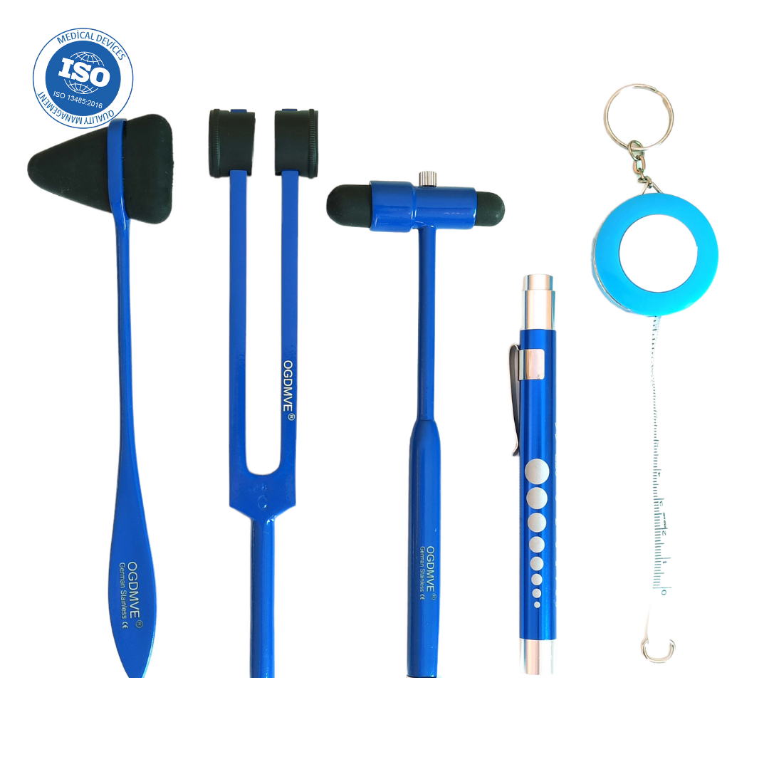 Kit Neuro OG #4 Martillo Reflejo Taylor + Neurologico Buck + Diapason + Linterna + Huincha o Torniquete
