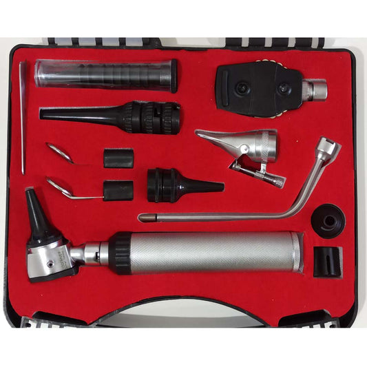 Otoscopio + Oftalmoscopio Rinoscopio Otorrino Acero Ogdmve