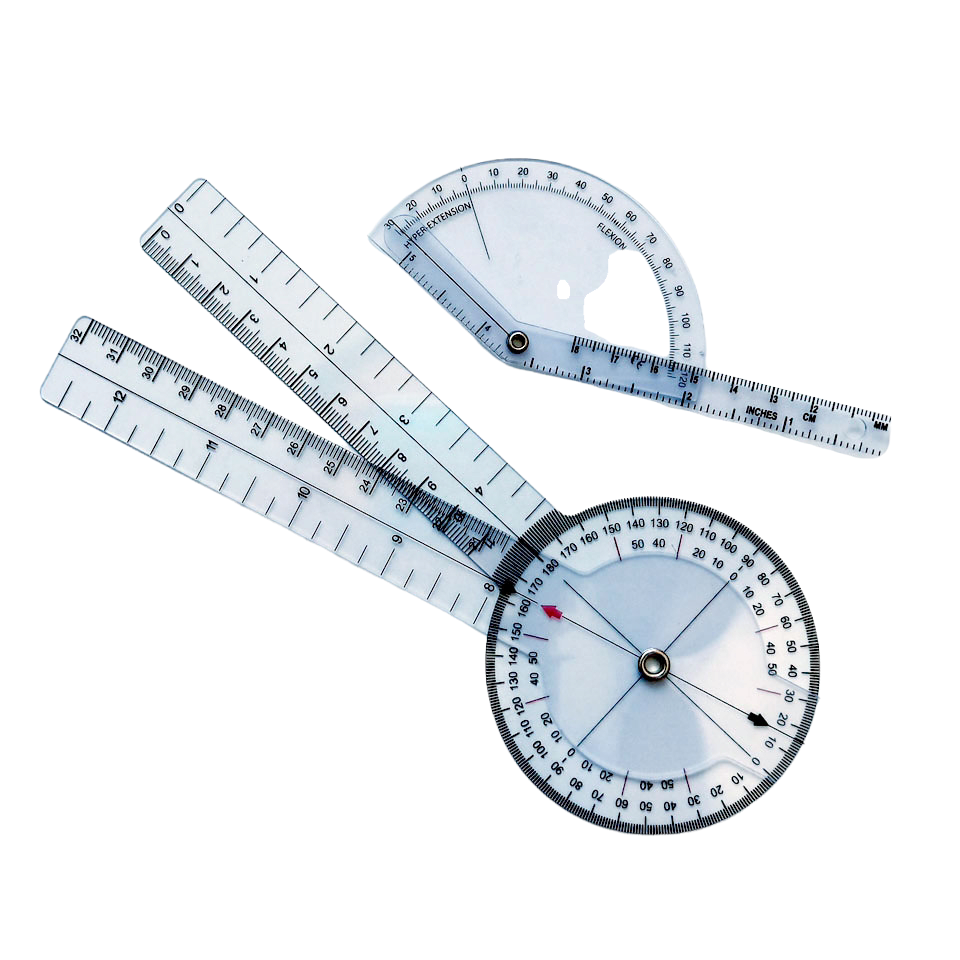 Set X2 Goniometro Dedo Profesional Articulacion K#11 Ogdmve Kinesiologia