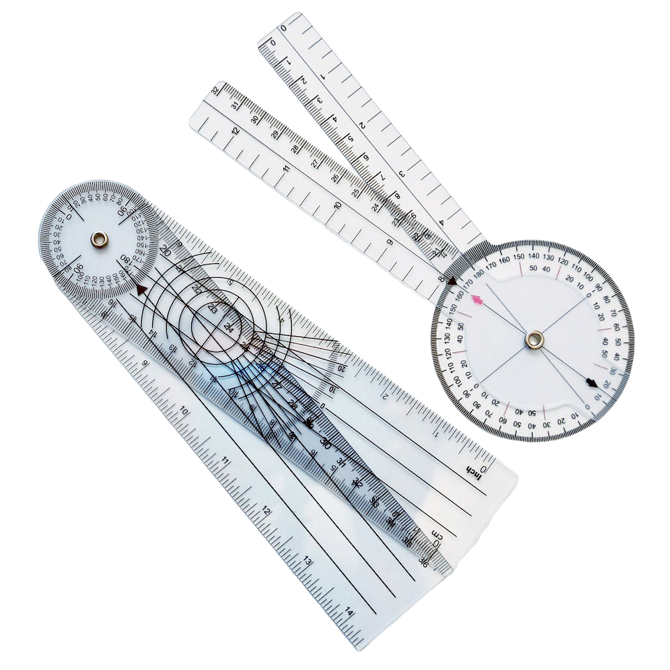 Set X2 Goniometro Profesional Articular K#13 Ogdmve Kinesiologia