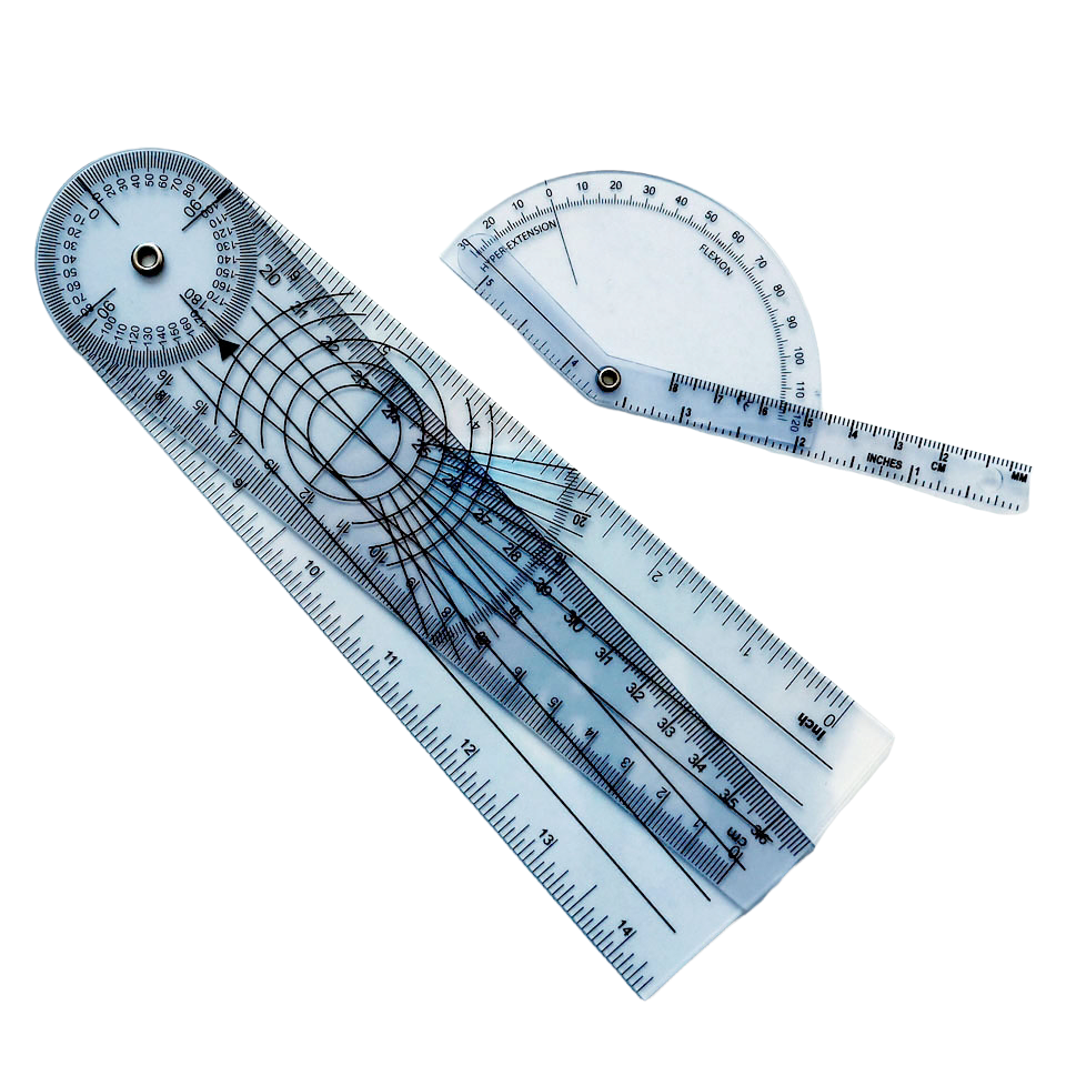 Set X2 Goniometro Profesional Articulacion K#12 Ogdmve Kinesiologia