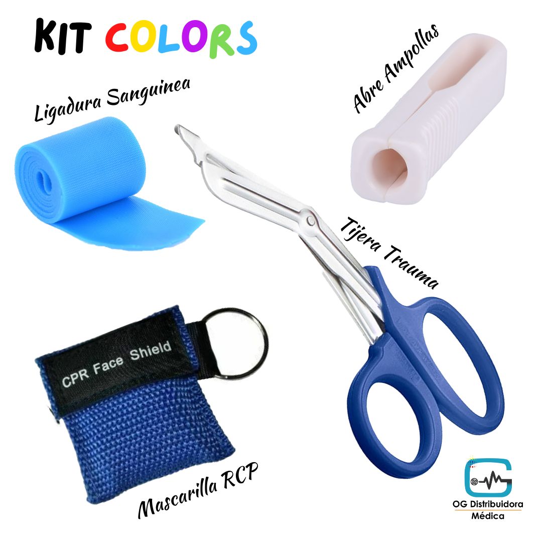 Kit Colors Tens #3 Rcp Abre Ampollas Ligadura Tijera Ogdmve