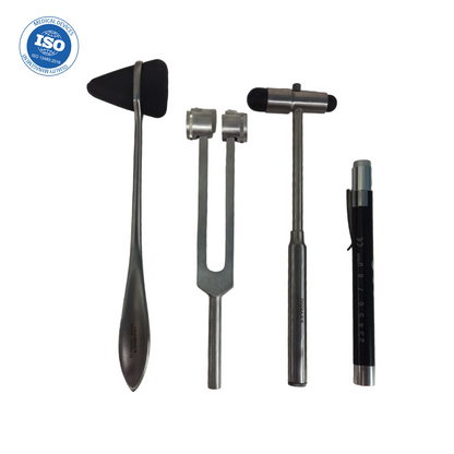 Kit Neuro #3 Martillos Reflejo Diapason Linterna Examen Medico Fisico Ogdmve
