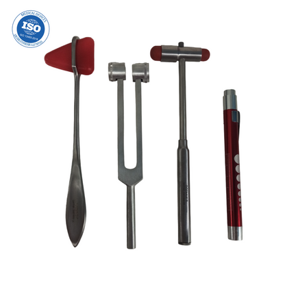 Kit Neuro #3 Martillos Reflejo Diapason Linterna Examen Medico Fisico Ogdmve