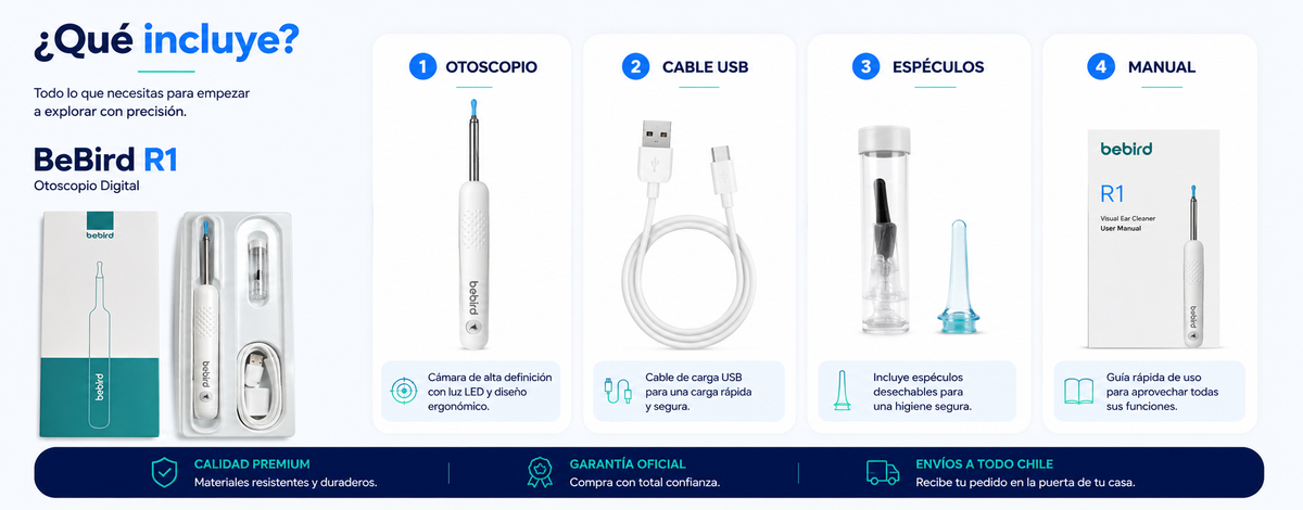 Otoscopio Digital BeBird R1