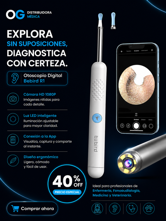 Otoscopio Digital BeBird R1 Blanco