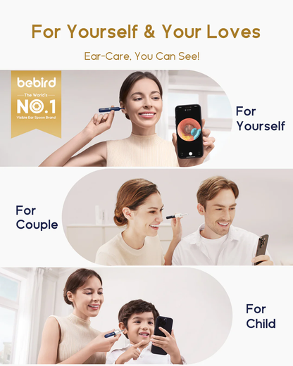 Otoscopio flexible Bebird EarSight Plus con luz: herramientas para eliminar cerumen con cámara