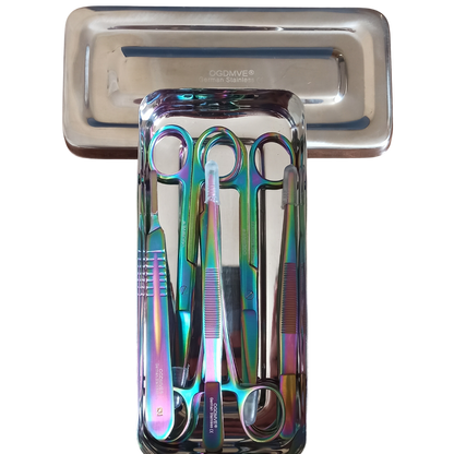 Set Sutura Cirugia 8pz Rainbow Instrumental Quirurgico Acero Inoxidable Ogdmve