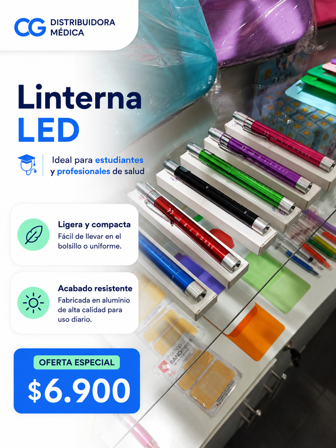 Linterna Pupilar Led Reflejo ogdmve
