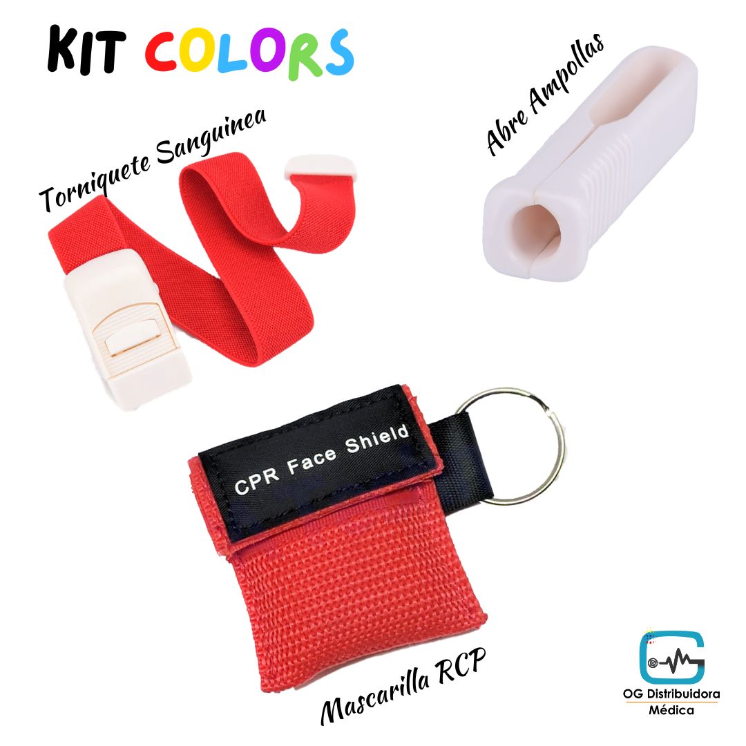 Kit Colors Tens #2 Rcp Abre Ampollas Torniquete Ogdmve