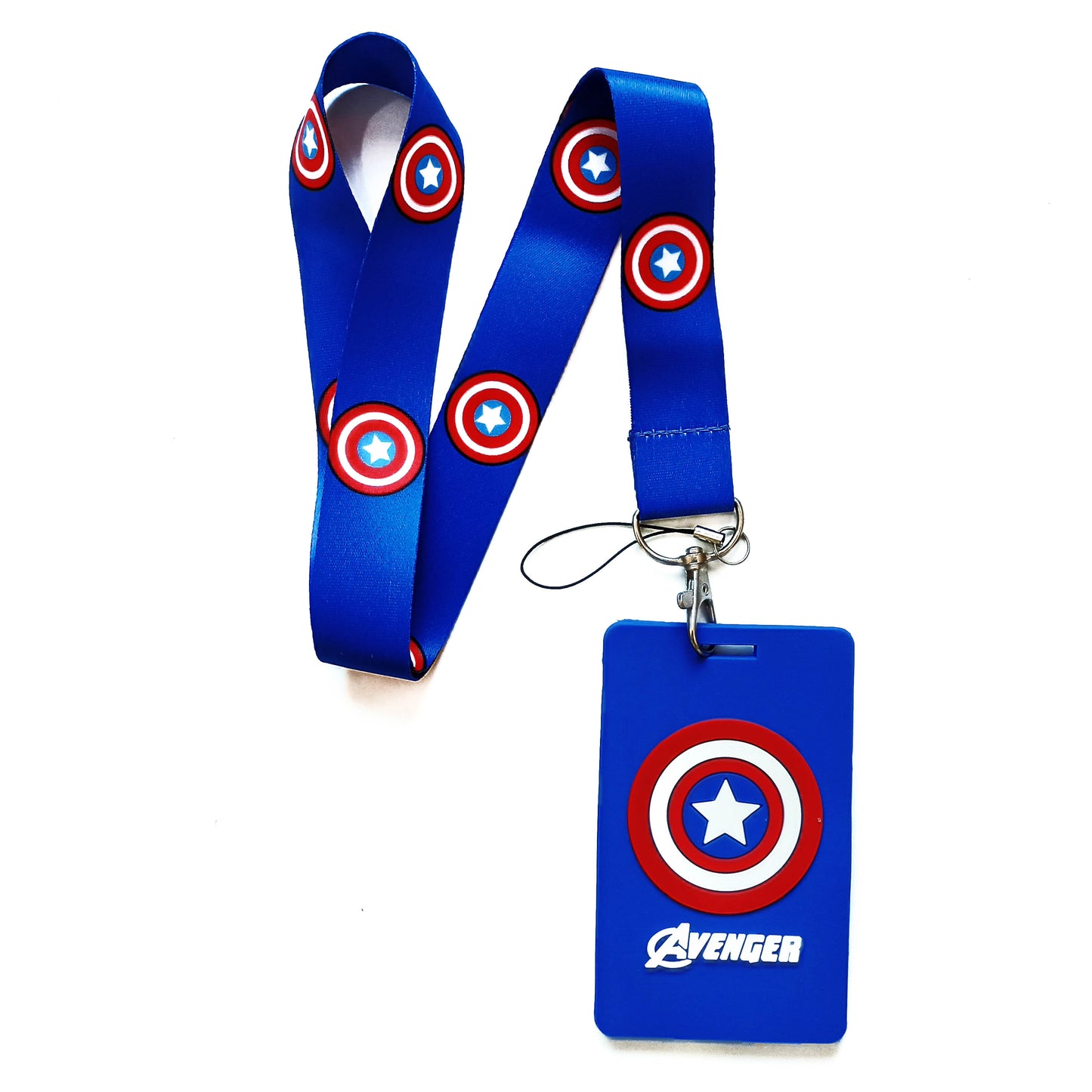 Lanyard + Tarjetero Silicon Super Heroe Medico Veterinario Tens Enfermera Ogdmve