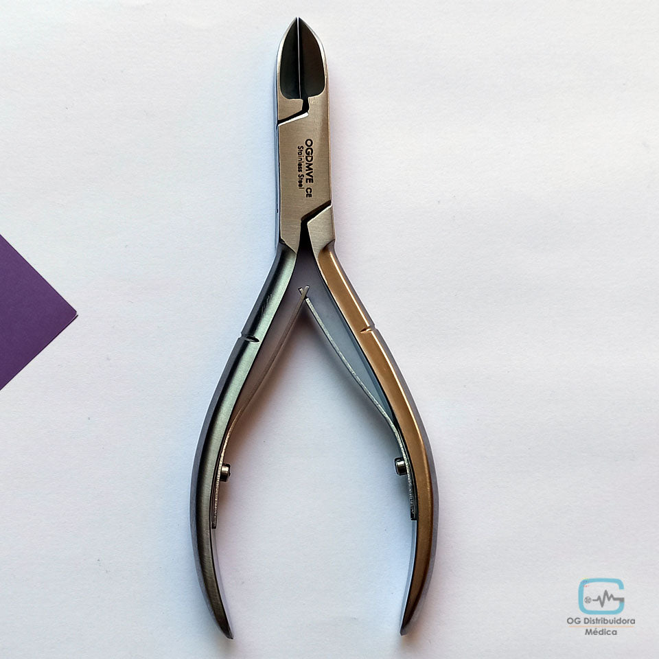 Alicate Recto 13cm Acero Inoxidable Manicure Pedicure Ogdmve Podologia